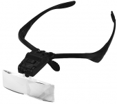 Лупа-очки налобная 1,0/1,5/2,0/2,5/3,5x, с подсветкой (2 LED) MG9892B