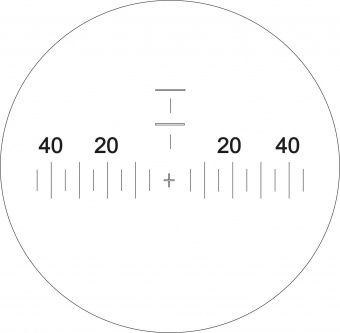 Угломерная сетка бинокля комз бпцс 12х45